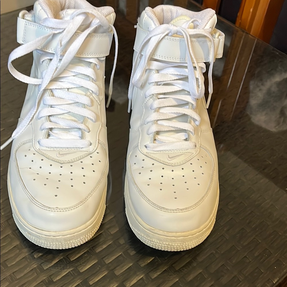 Nike Air Force 1 White High-Top Sneakers